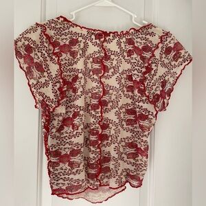 Free people floral tee NWOT